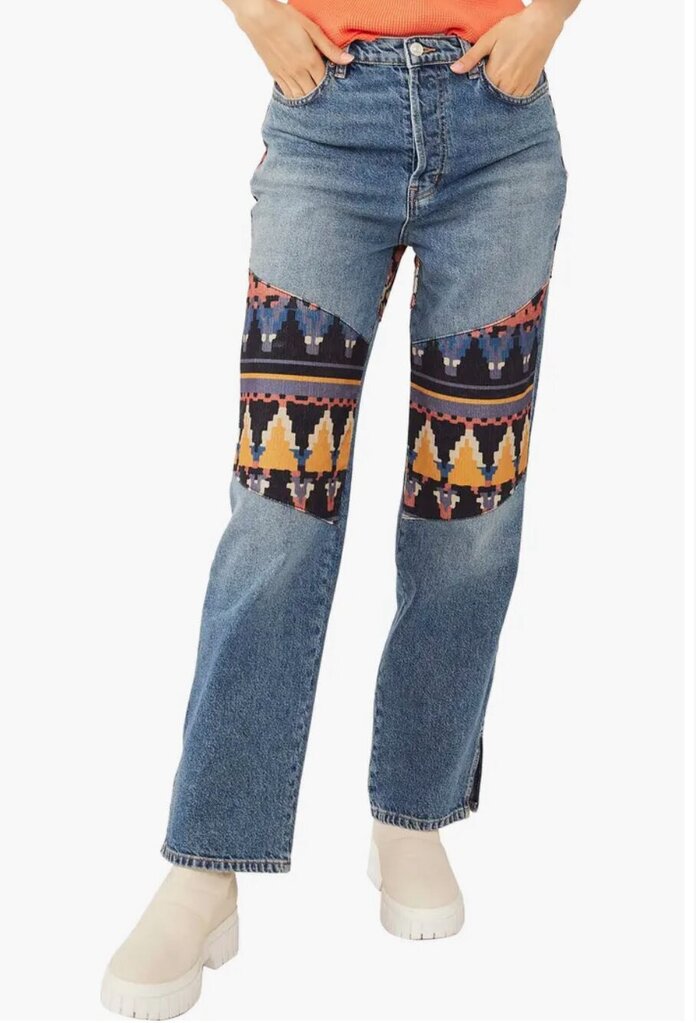 Free People Rocky Mountain Straight Leg Jeans - Size 27