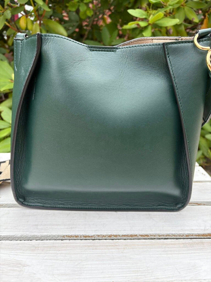 Stella McCartney Logo Crossbody in Pine Green (Retails for $995)