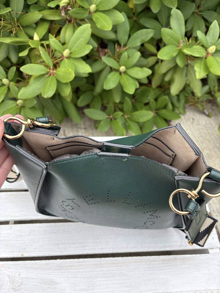 Stella McCartney Logo Crossbody in Pine Green (Retails for $995)