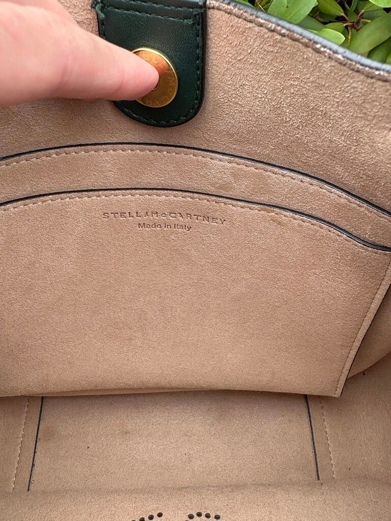 Stella McCartney Logo Crossbody in Pine Green (Retails for $995)