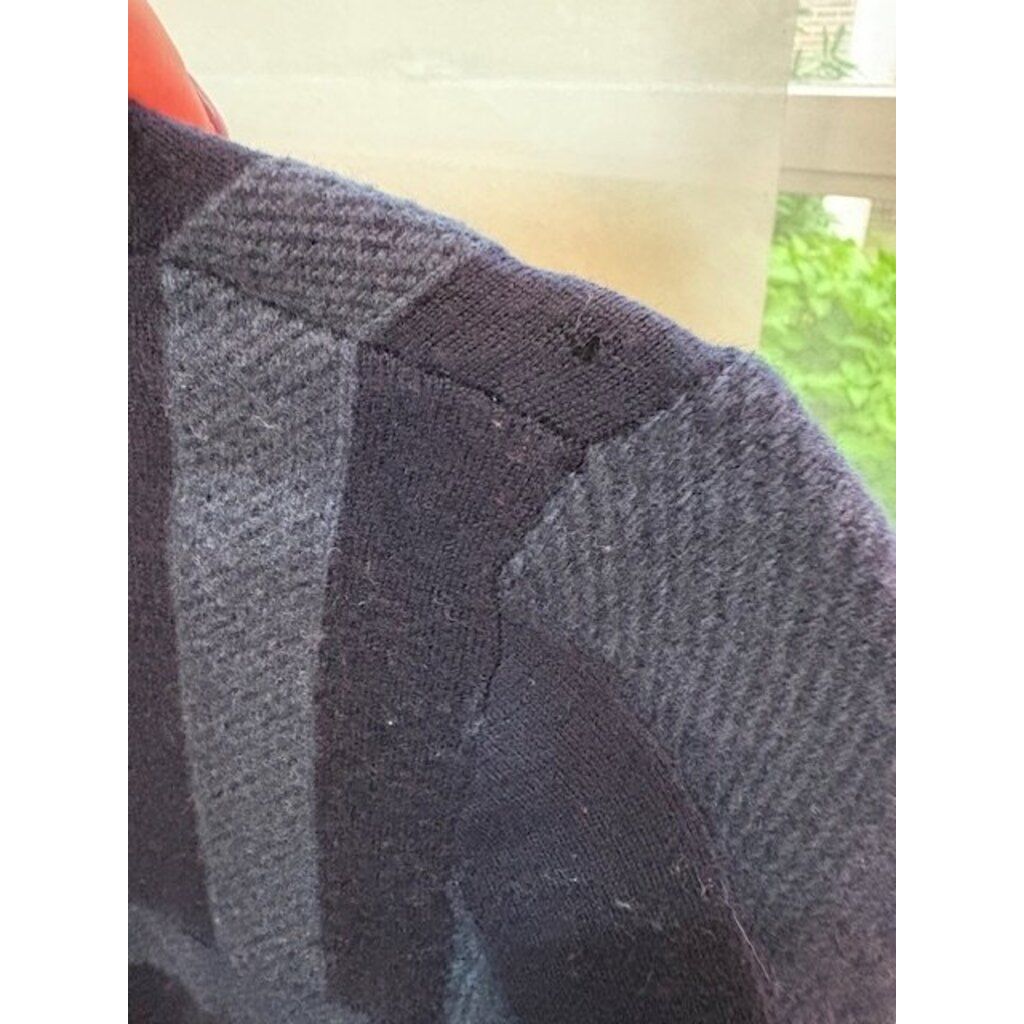 Burberry Brit Check Wool Cardigan - Size Small