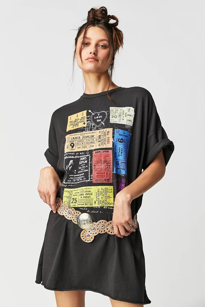 Daydreamer Janis Joplin Ticket Tee - Size Small