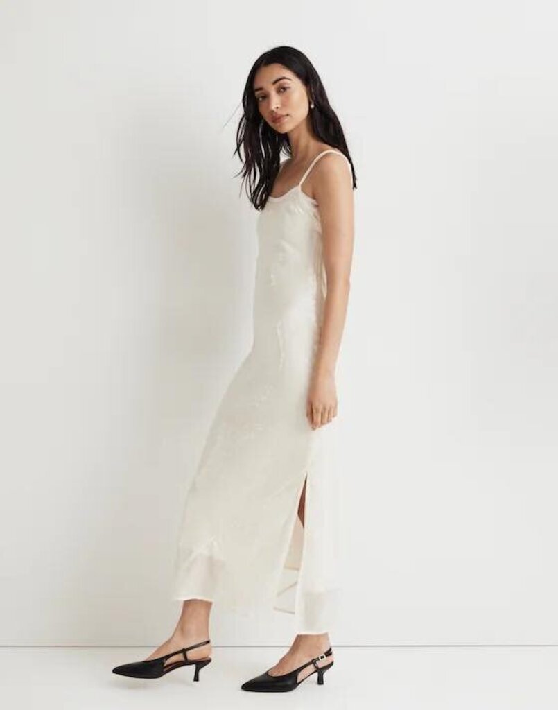 Madewell NWT x Aimee Song Sequin Slip Maxi Dress - Size 6