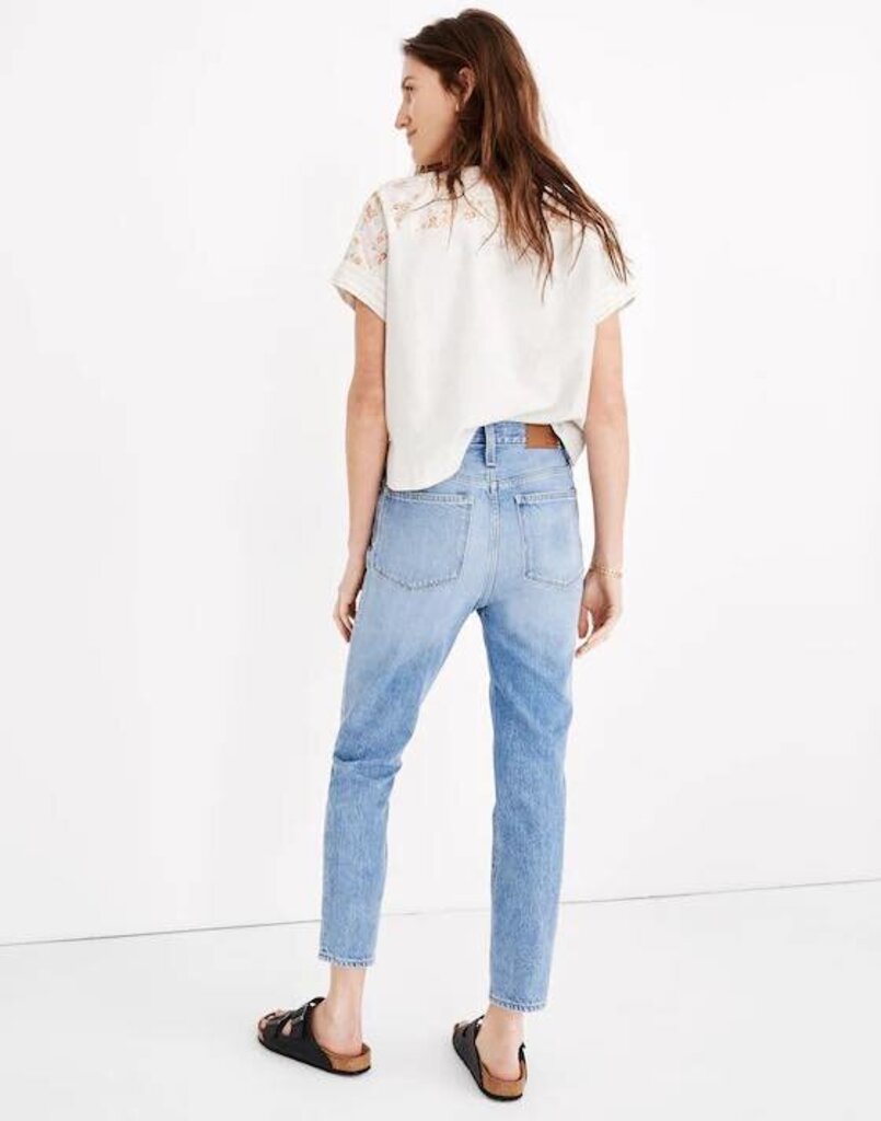 Madewell The Momjean in Melva Wash - Size 28