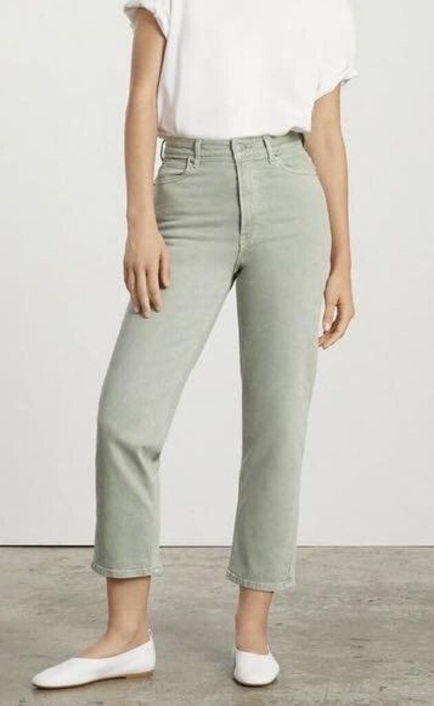 Everlane NWT The Way-High Jean Organic Cotton in Green - Size 28