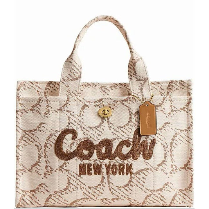 Coach Signature Canvas Cargo Tote Bag