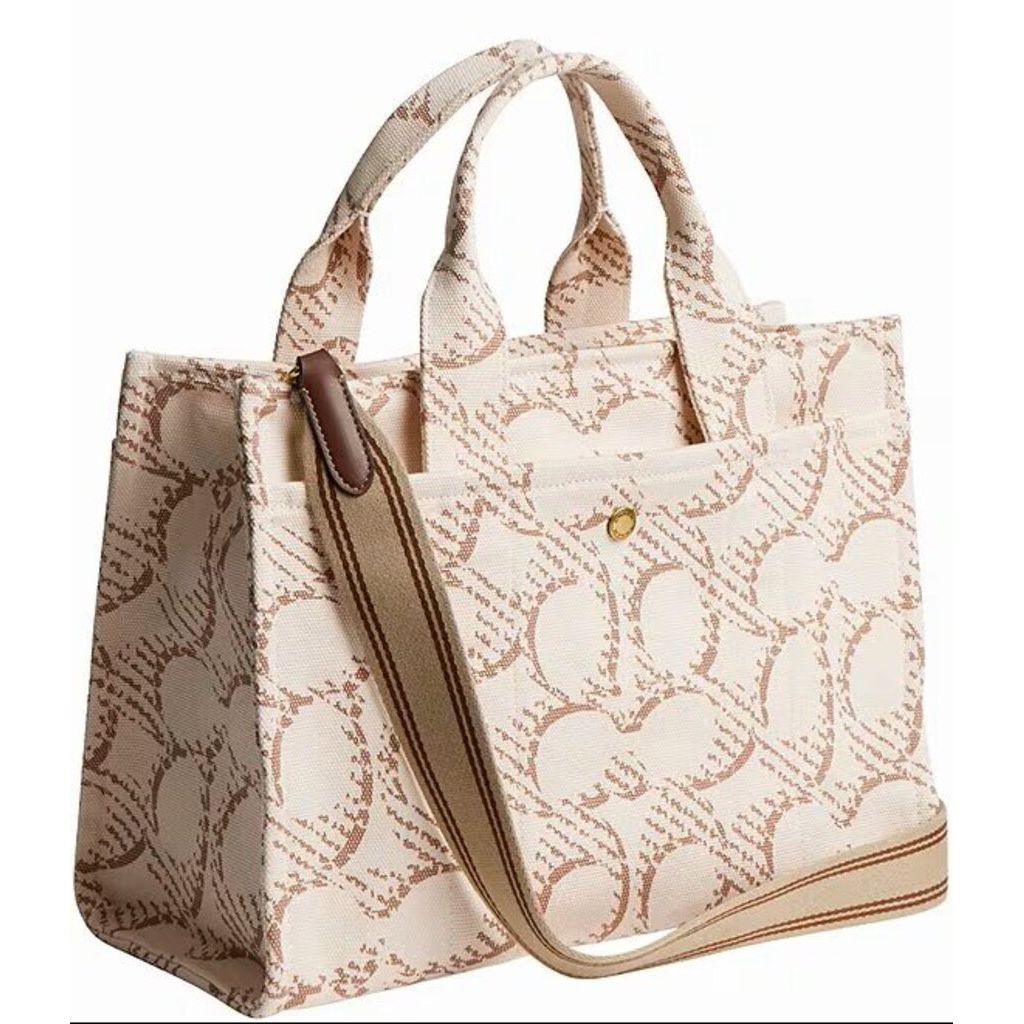 Coach Signature Canvas Cargo Tote Bag