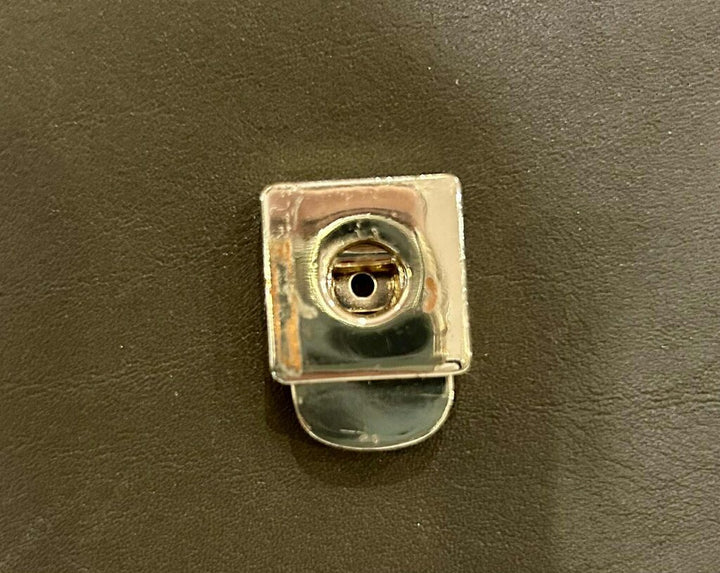 Massimo Dutti Rectangular Leather Crossbody Bag In Khaki