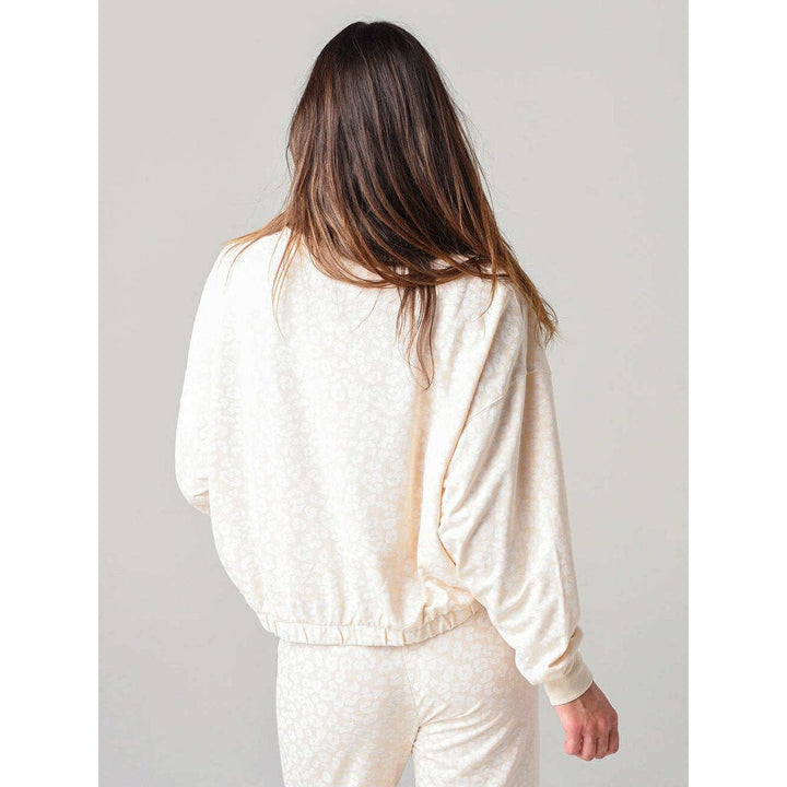 Z Supply Mason Leopard Pullover Sweatshirt - Size XS