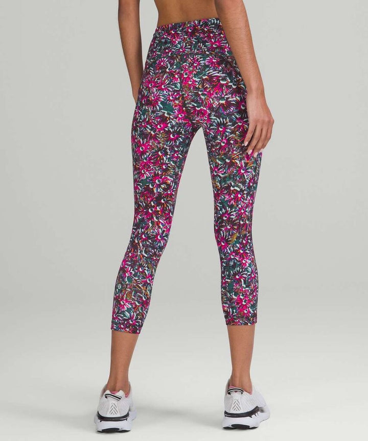 Lululemon Swift Speed High-Rise Crop 21" in Floral Electric Multi - Size 10