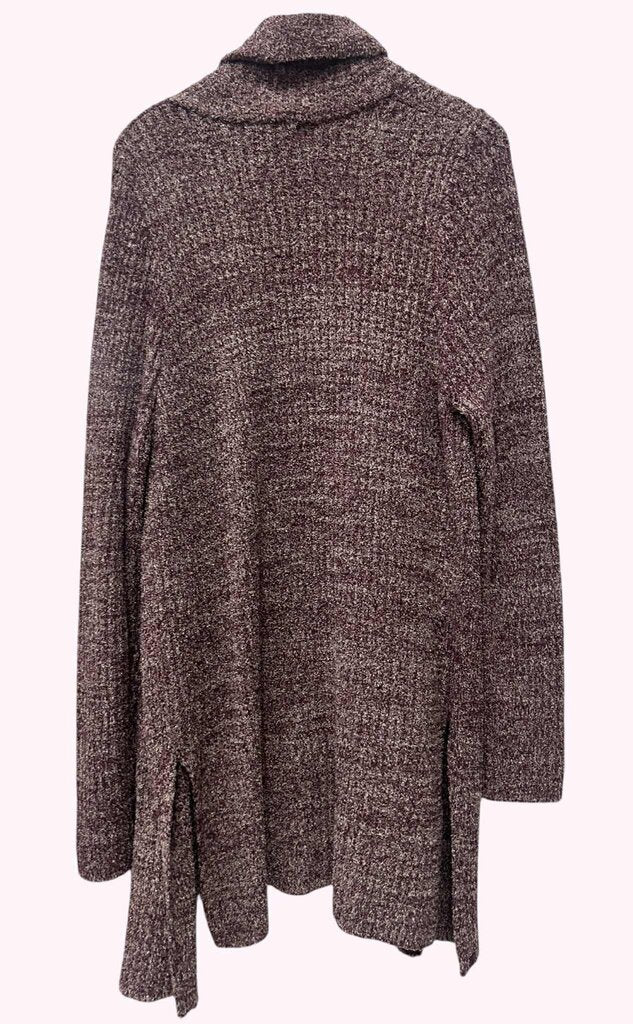 Barefoot Dreams Cozychic Lite Montecito Cardigan in Burgundy - Size 1X