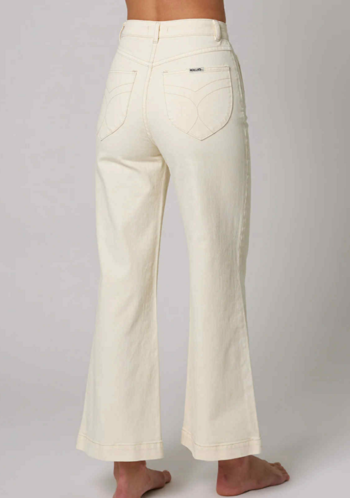 Rolla's NWT Sailor Wide Leg Jeans in Light Sand - Size 27 (retails $139)