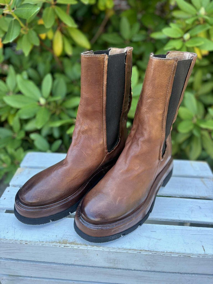 A.S. 98 x Free People Vinny Chelsea Studded Boots - Size 38