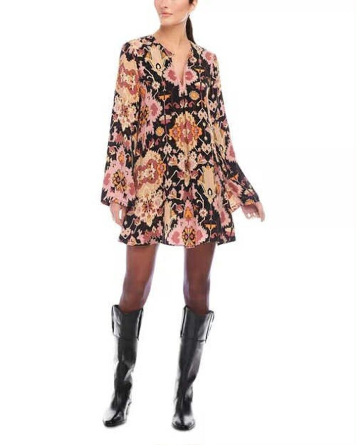 Fifteen Twenty Layne V Neck Mini Dress - Size Medium