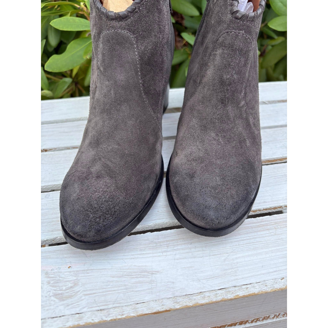 Frye Nora Whipstitch Suede Booties - Size 9