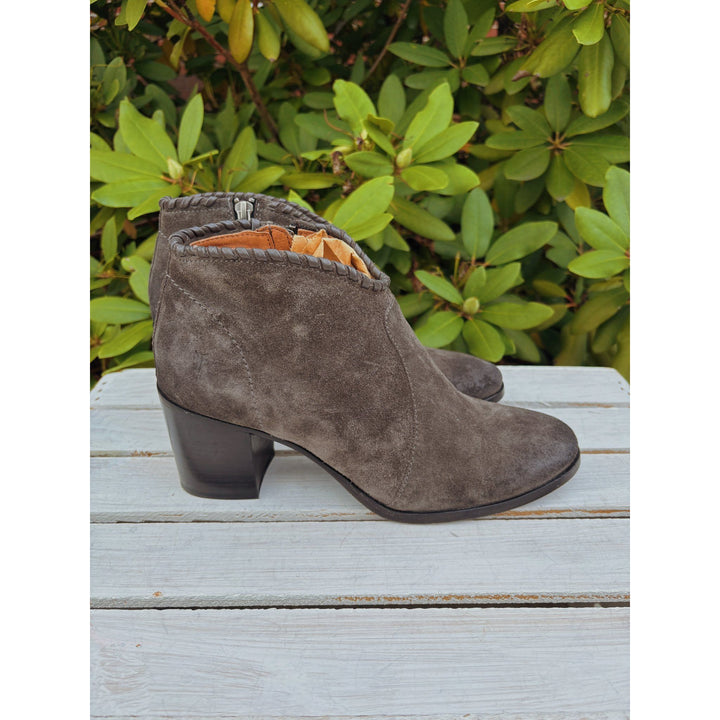 Frye Nora Whipstitch Suede Booties - Size 9