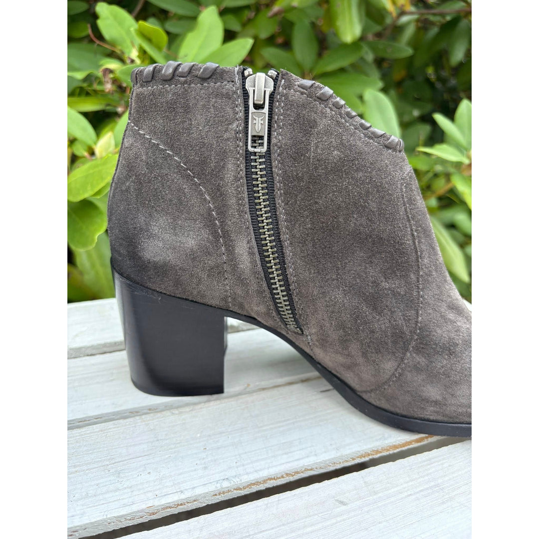Frye Nora Whipstitch Suede Booties - Size 9
