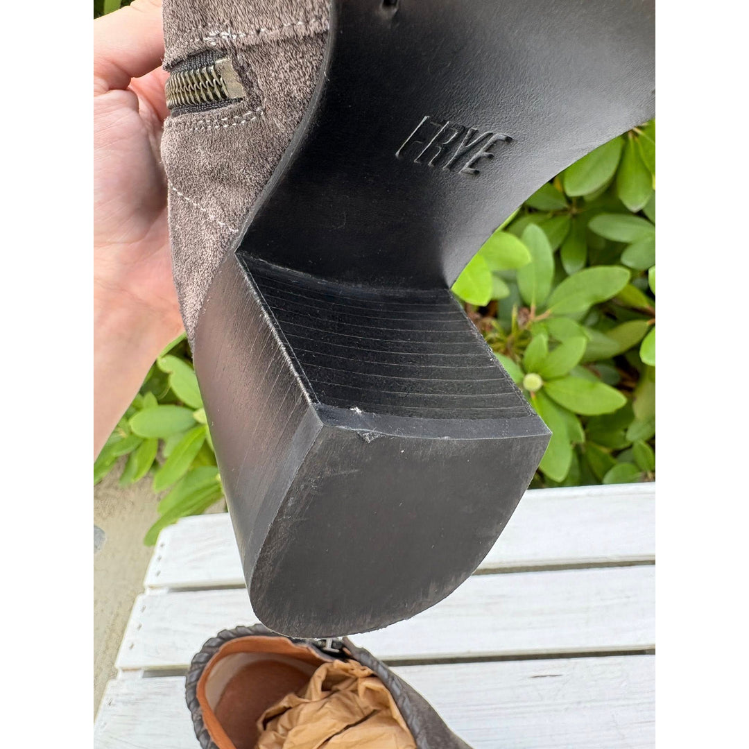 Frye Nora Whipstitch Suede Booties - Size 9