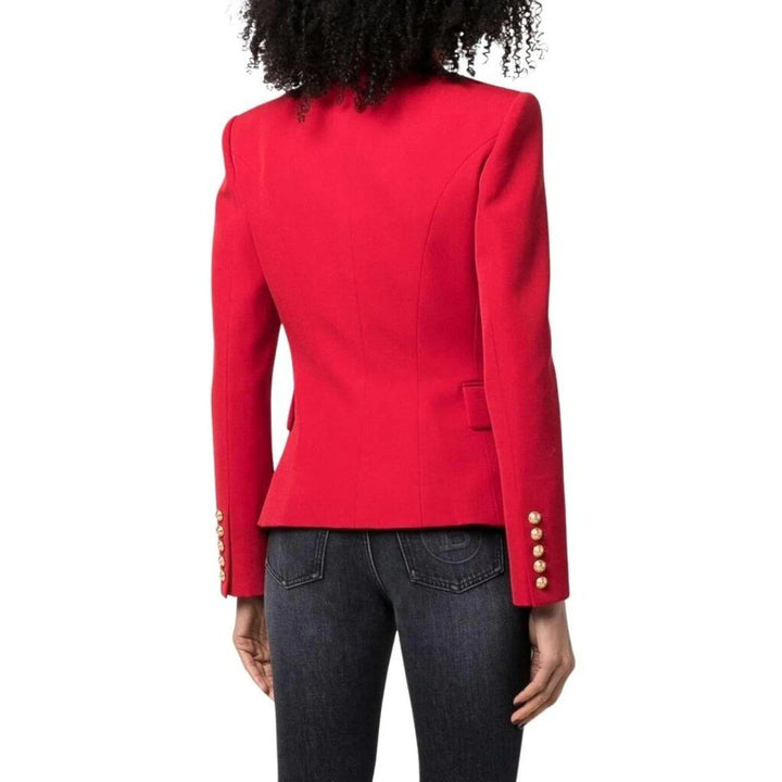 Balmain Double Breasted Tailored Wool Blazer - Size S/M