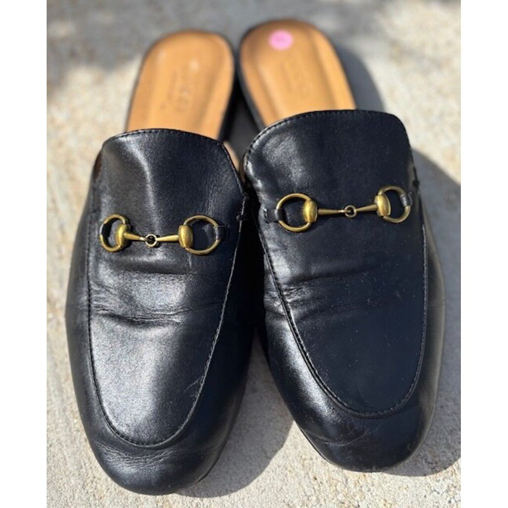 Gucci Princeton Horsebit Leather Mules in Nero - Size 42 (fits approx US size 8/8.5)
