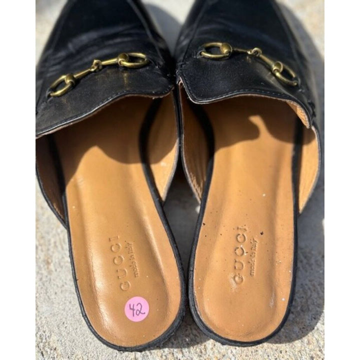 Gucci Princeton Horsebit Leather Mules in Nero - Size 42 (fits approx US size 8/8.5)
