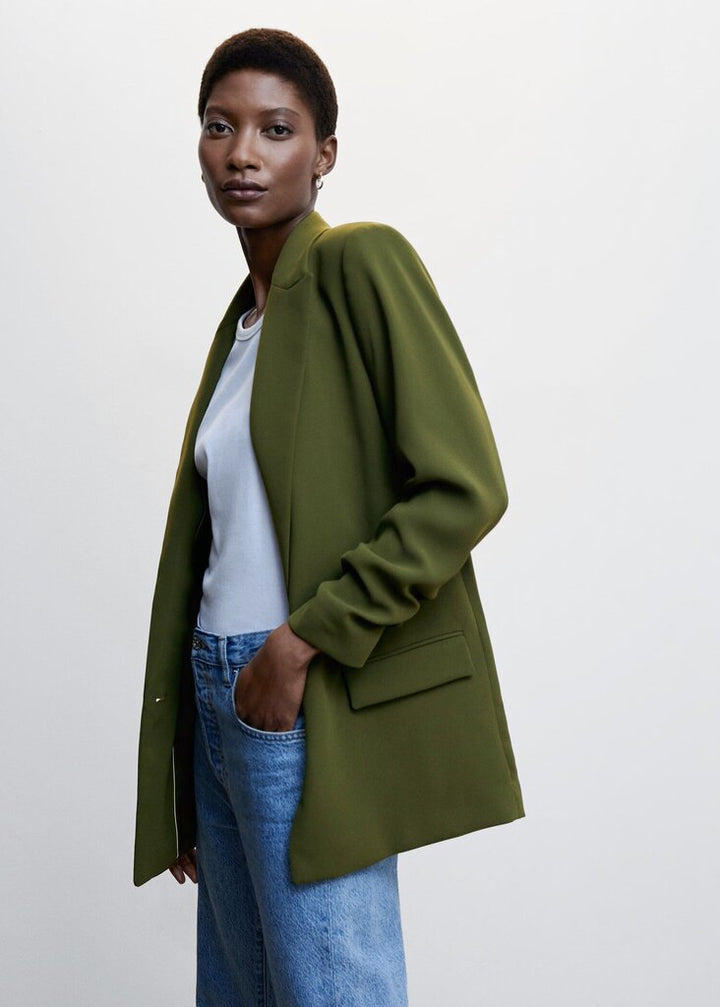 Mango Flowy Suit Blazer - Size Large