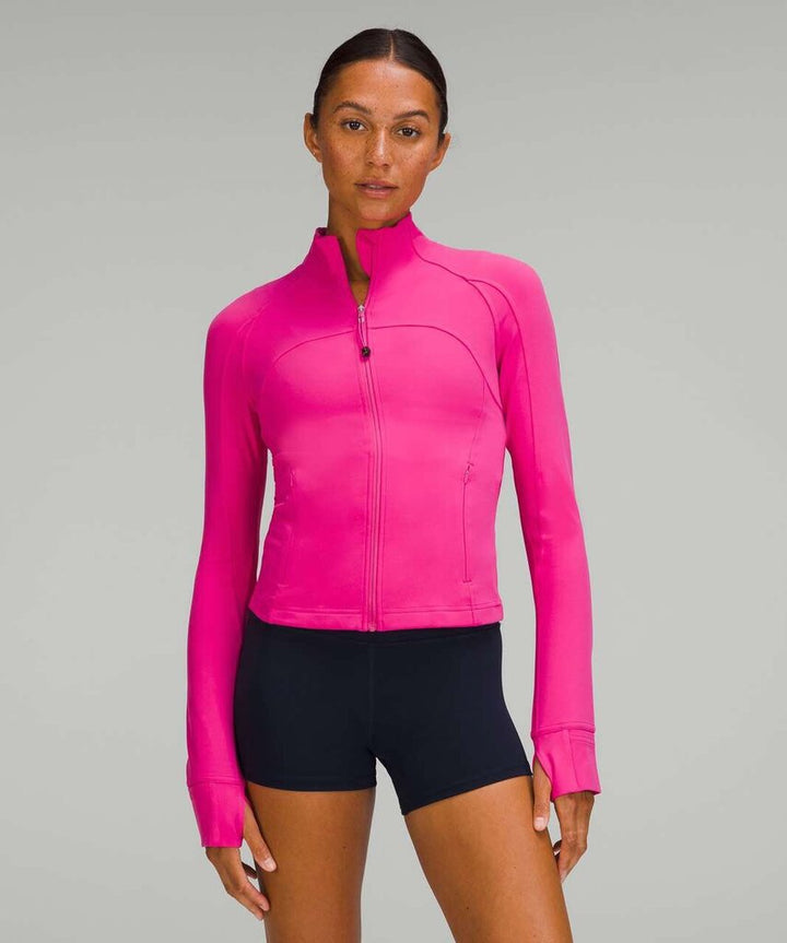 Lululemon Nulu Cropped Define Jacket in Sonic Pink - Size 12