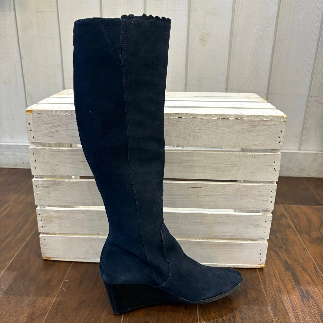Jack Rogers Mia Suede Wedge Boots - Size