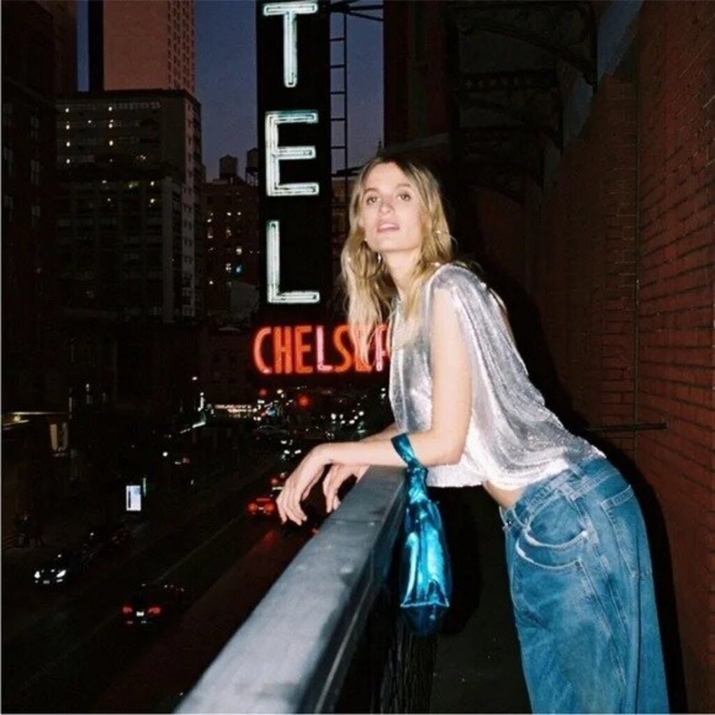 Free People Arctic Blue Metallic Viva La Vegan Clutch