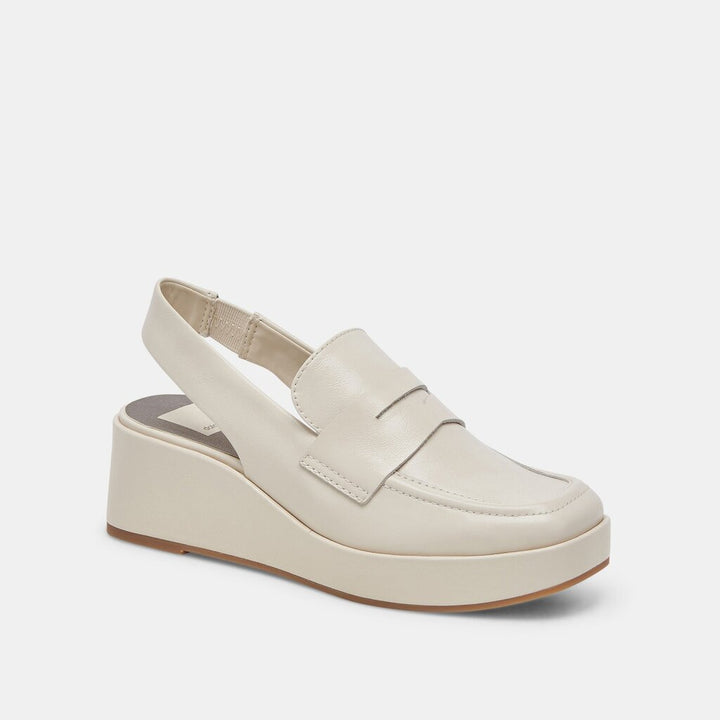 Dolce Vita Nada Ivory Patent Loafers - Size 8.5