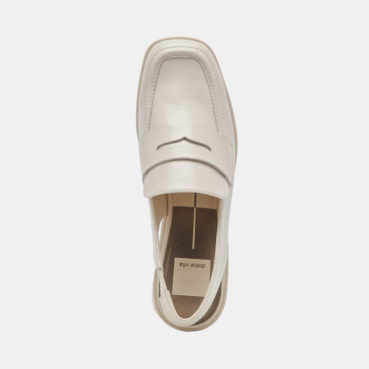 Dolce Vita Nada Ivory Patent Loafers - Size 8.5