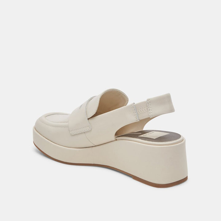 Dolce Vita Nada Ivory Patent Loafers - Size 8.5