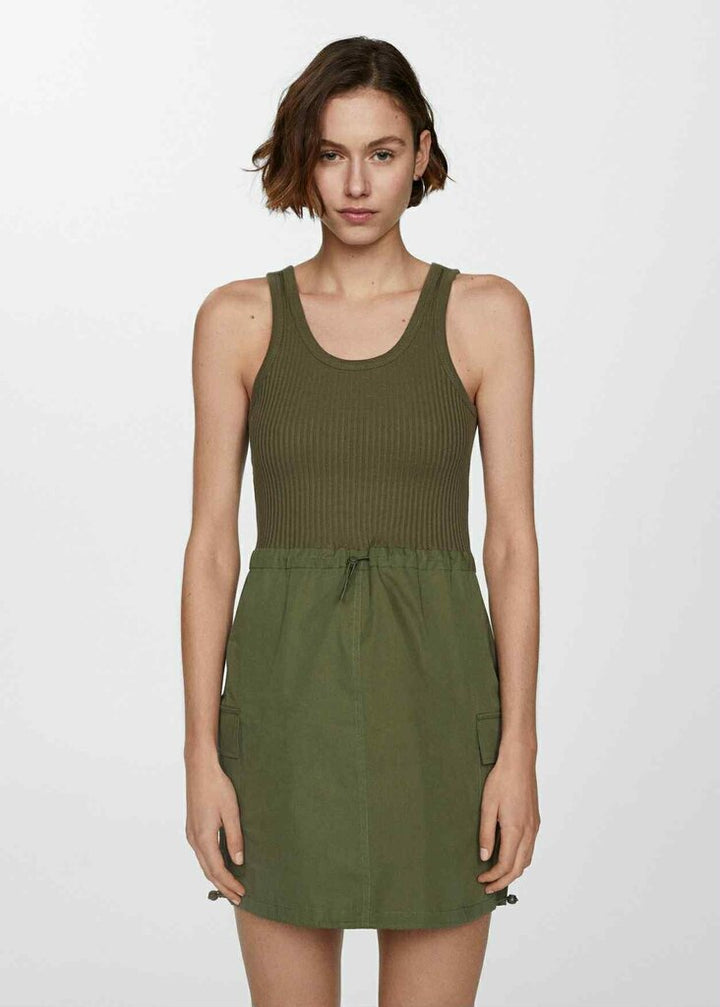 Mango Combined Parachute Dress - Size 4