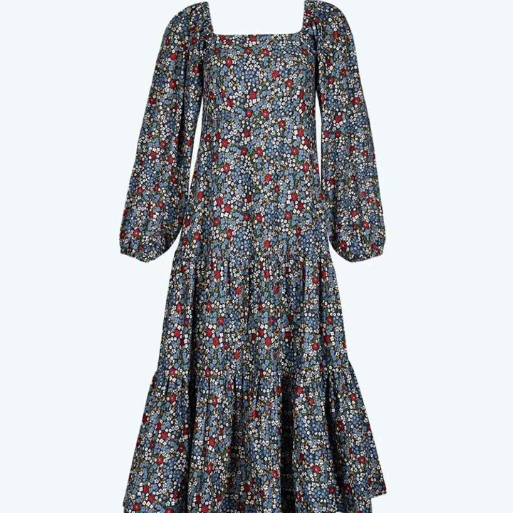 Summer Salt The Tiered Puff Sleeve Maxi Dress - Size 2XL