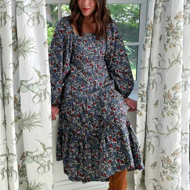 Summer Salt The Tiered Puff Sleeve Maxi Dress - Size 2XL