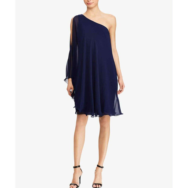 Lauren by Ralph Lauren NWT Londie One-Shoulder Dress - Size 12