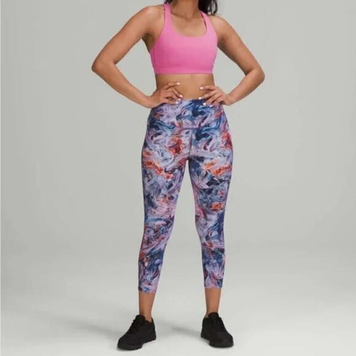 Lululemon Base Pace High-Rise Crop in Brushed Nulux Atmospheric Purple - Size 4