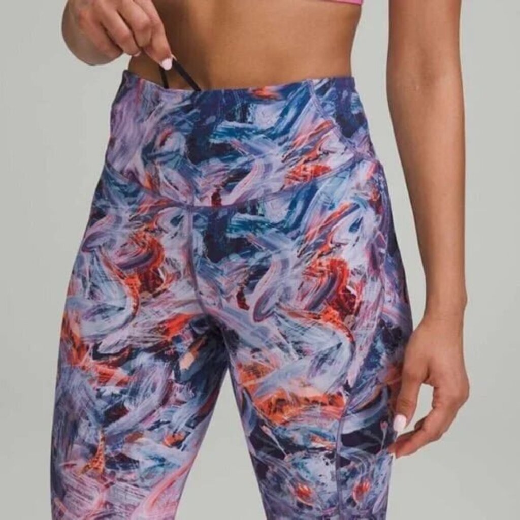 Lululemon Base Pace High-Rise Crop in Brushed Nulux Atmospheric Purple - Size 4