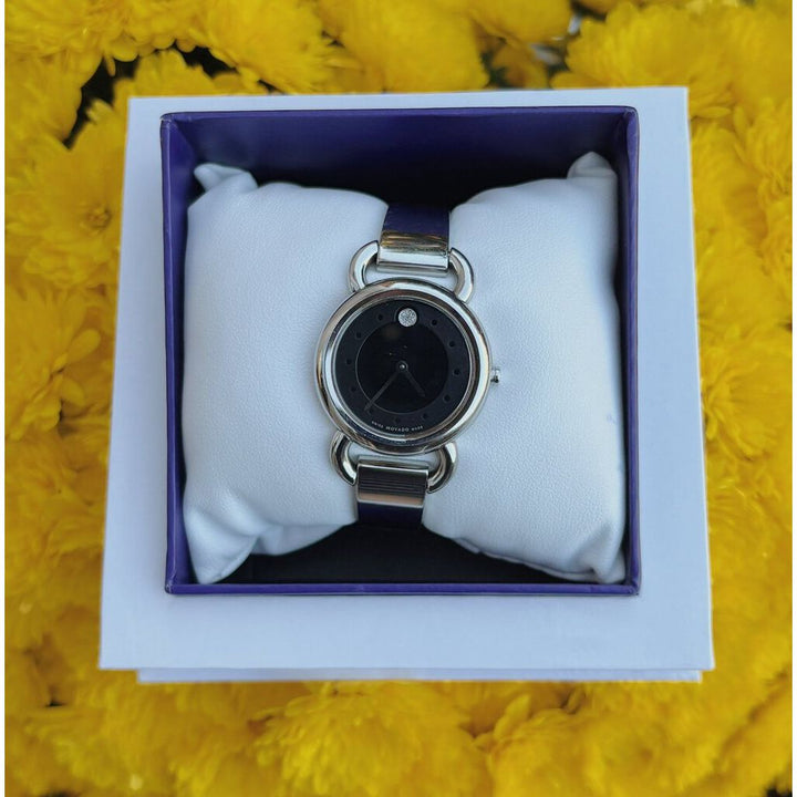Movado Linio Diamond Accent Bangle Watch