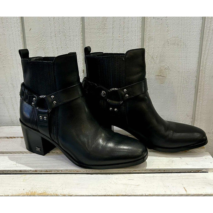 Sam Edelman Barrett Harness Bootie in Black - Size 7