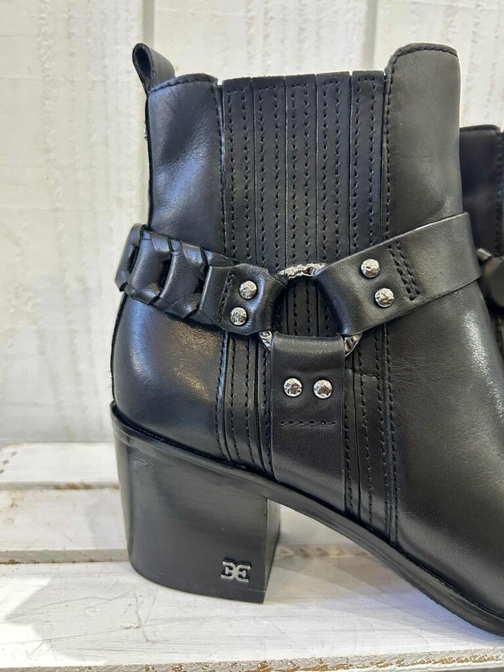 Sam Edelman Barrett Harness Bootie in Black - Size 7
