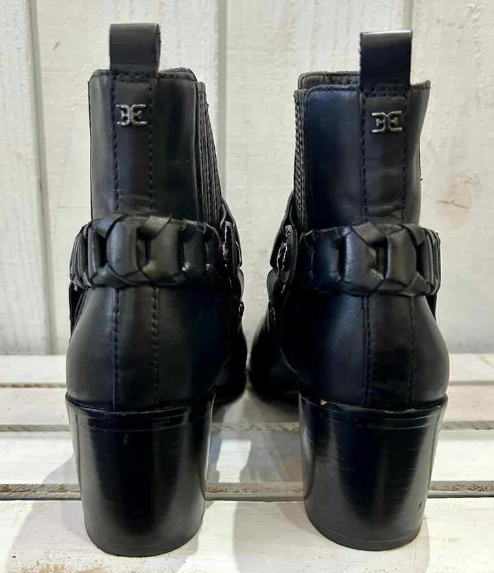 Sam Edelman Barrett Harness Bootie in Black - Size 7