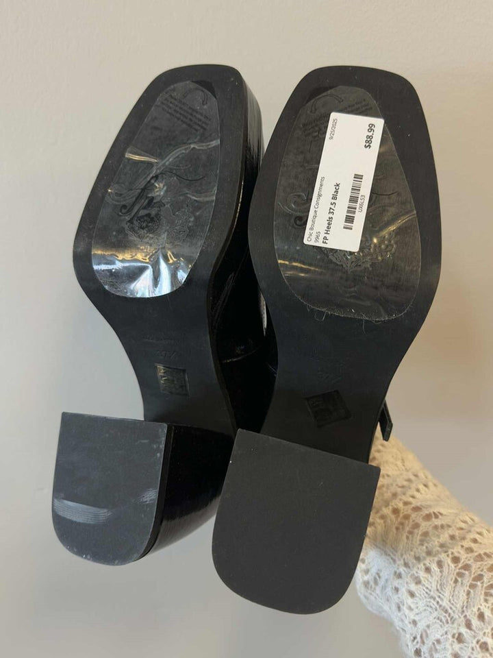 Free People Ruby Double Strap Platform Mary Jane Heels - Size 37.5