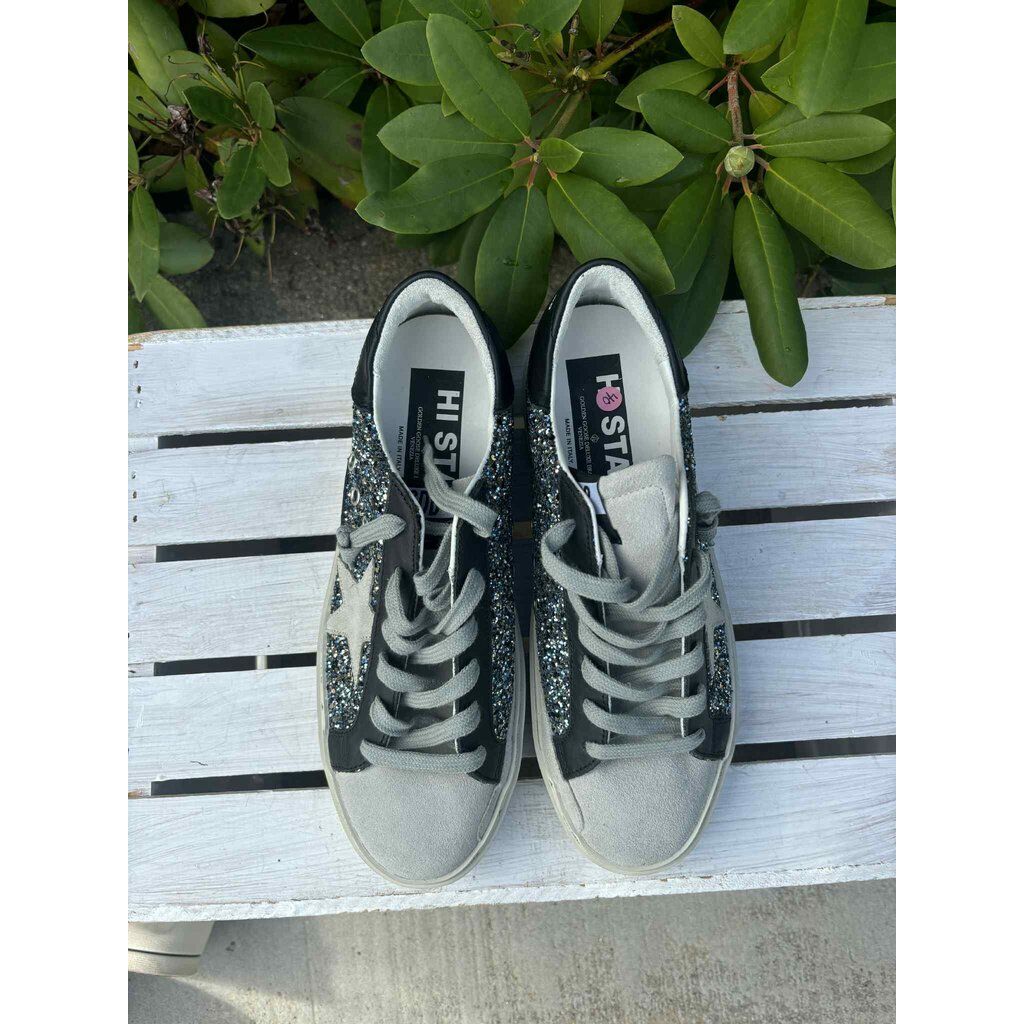 Golden Goose Deluxe Brand Hi Star Sequin Sneakers - Size 40
