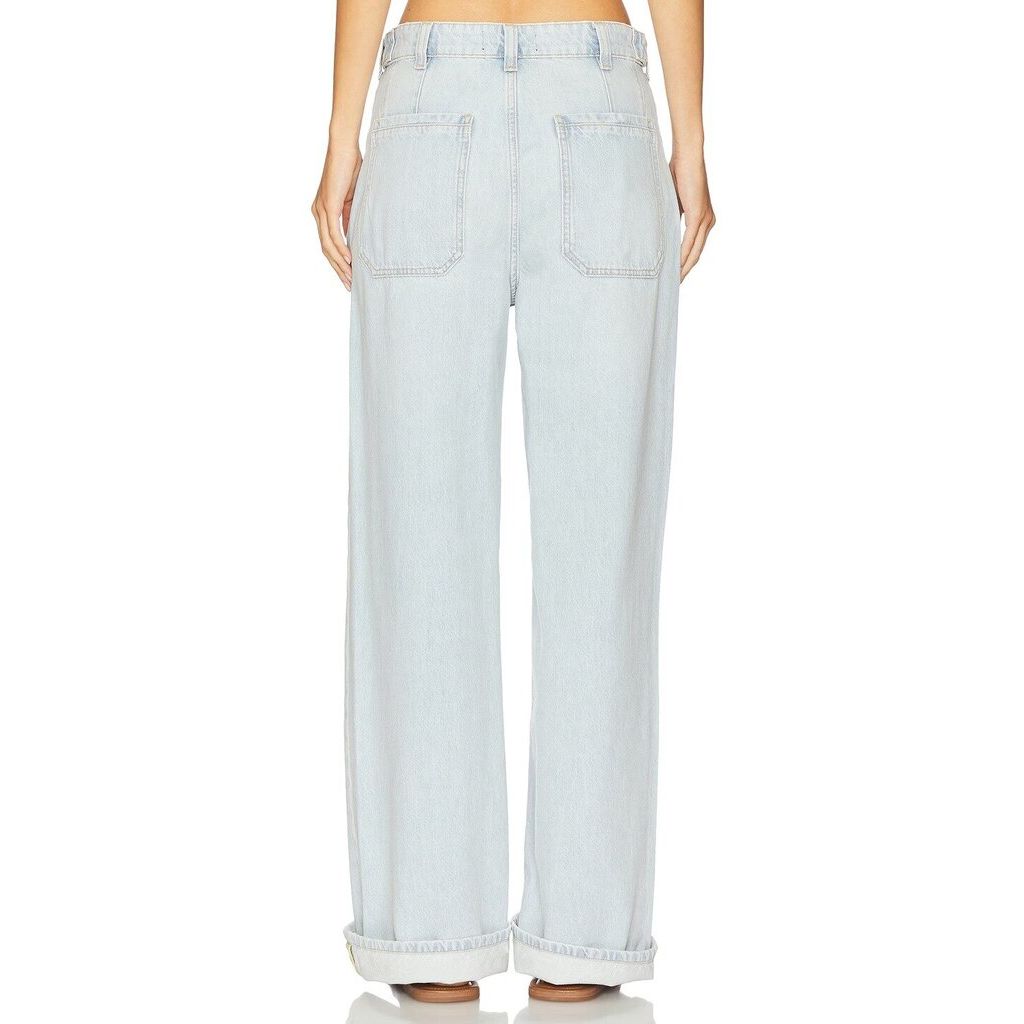 We The Free NWT Palmer Cuffed Wide Leg In Daydream Blue - Size 29