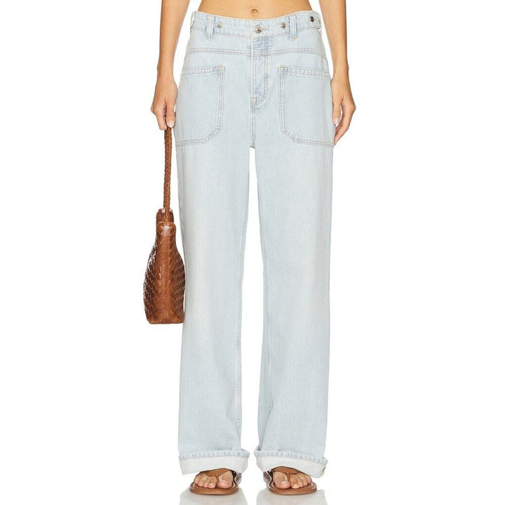 We The Free NWT Palmer Cuffed Wide Leg In Daydream Blue - Size 29