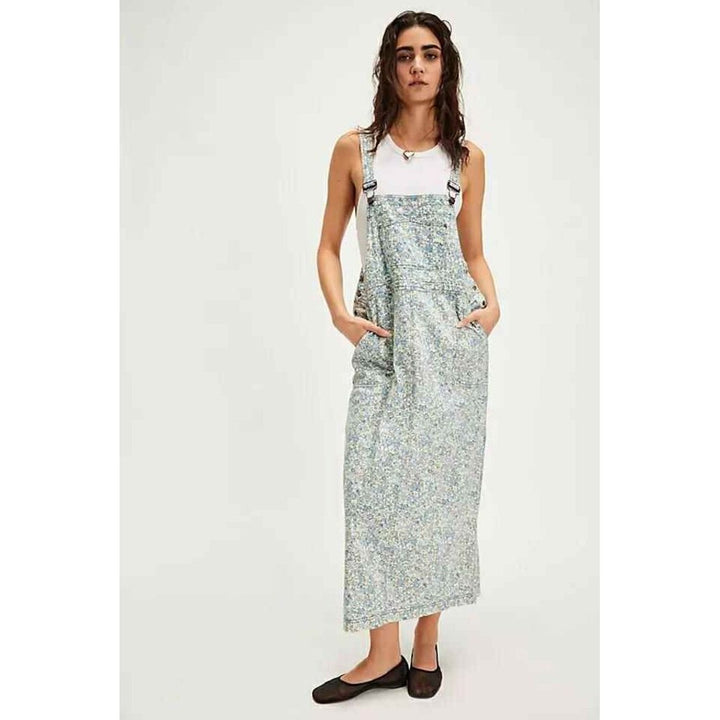 Free People NWT Hanson Apron Midi Dress - Size XS