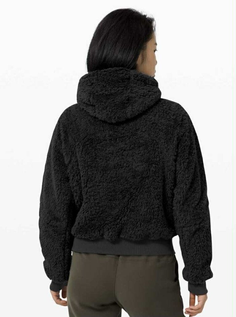 Lululemon Oh So Sherpa Half Zip in Black - Size XS/S