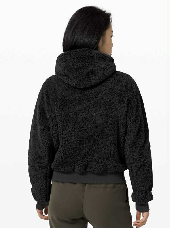 Lululemon Oh So Sherpa Half Zip in Black - Size XS/S