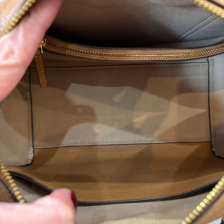 Tory Burch Thea Pebble Leather Small Satchel